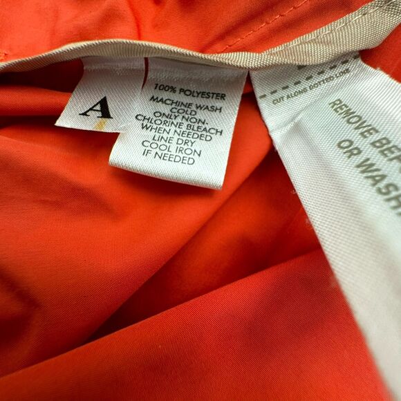 LOFT | Women's Small Petite SP Salmon Coral Full-Zip Tiered Ruffled Jacket Top - Picture 7 of 8